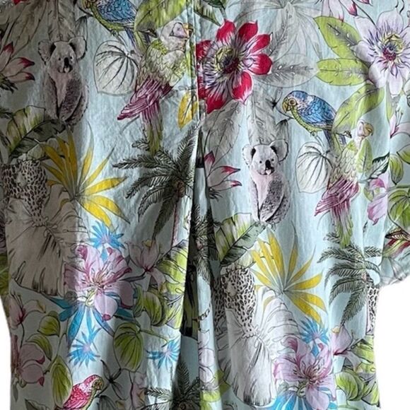 Vilagallo Jungle Print Blouse Size 42 - Picture 5 of 9